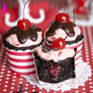 Chocolate Cherry Cordial Cupcakes