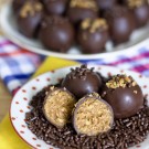 Healthy Peanut Butter Banana Chocolate Truffles