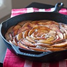 Brown Sugar Cinnamon Apple Skillet Cake