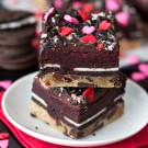 Red Velvet Slutty Brownies