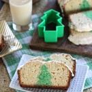 Christmas Tree Eggnog Pound Cake + a Giveaway