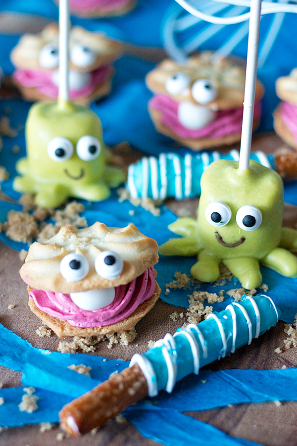 Erica's Sweet Tooth » Clam Cookies + Octopus Marshmallow Pops