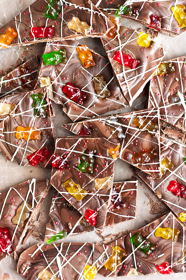 Chocolate Covered Gummy Bear Bark 11072 copy