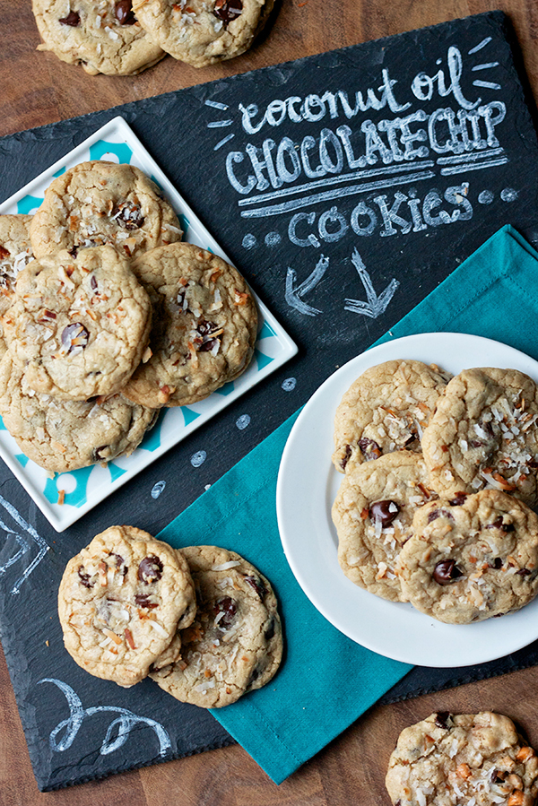 Coconut Oil Chocolate Chip Cookies 10575 copy