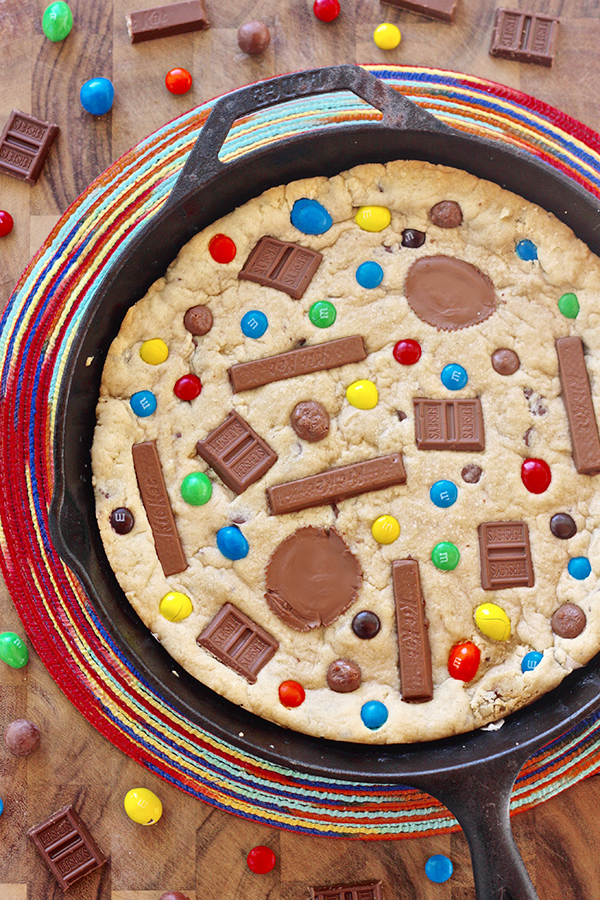 Cast Iron Skillet Cookie Mix and M&Ms Candy Baking Kit